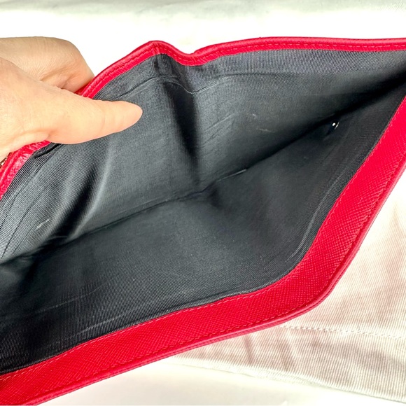 Prada watermelon pink nylon compact wallet on chain crossbody bag - Picture 8 of 15